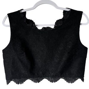 NWT Luna Crop Lace Top Size Small
